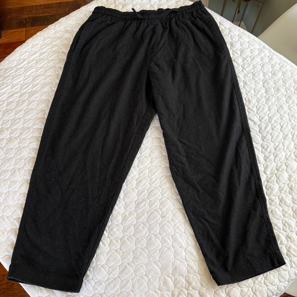 YMC Wool Blend Drawstring Pants Black Size XL